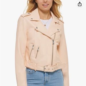 Levi's Women's Faux Leather Belted Motorcycle Jacket